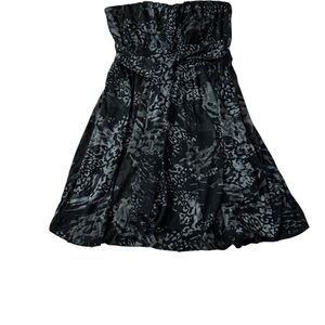 American Rag Strapless Black and Gray Dress